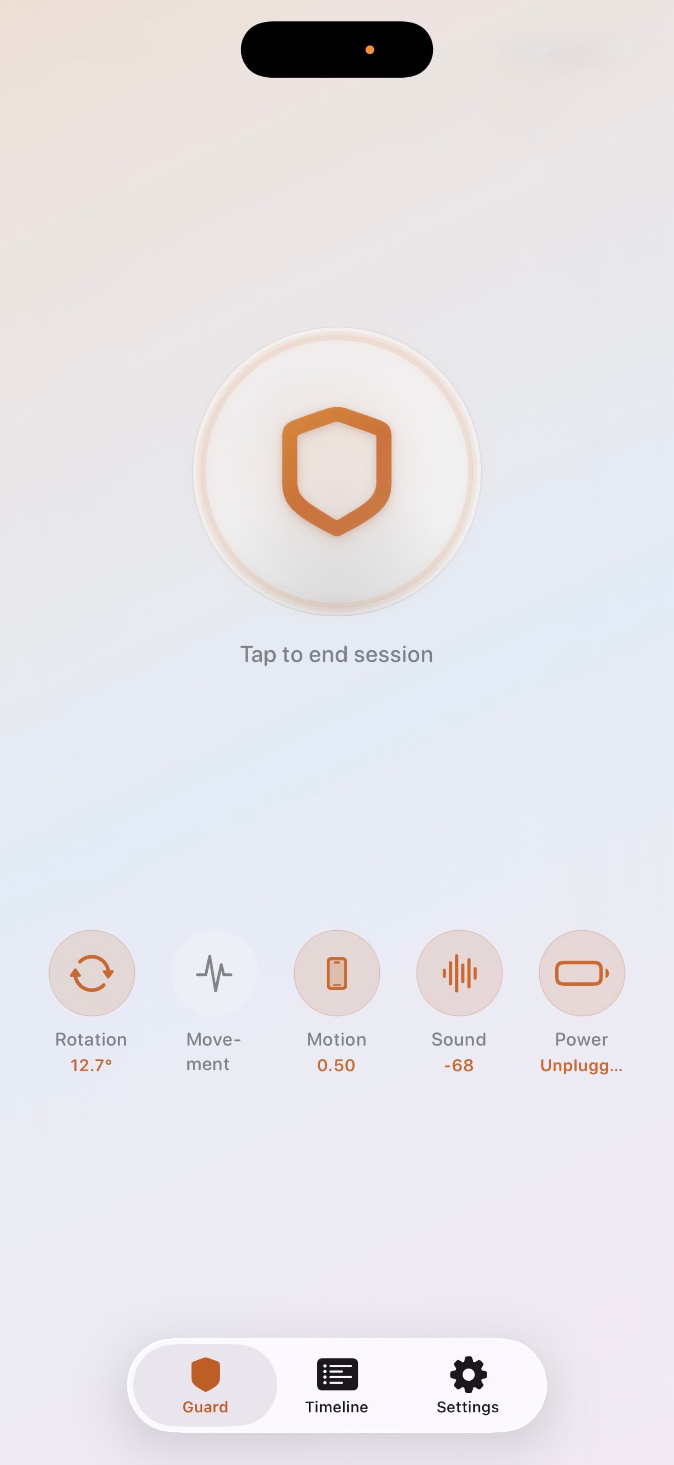 GuardKit Armed screen